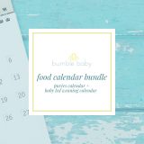 Food calendar bundle 3 Dropping to one nap calendar