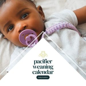 pacifier weaning calendar